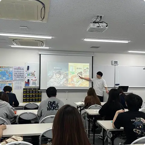 橋本先生の授業風景写真